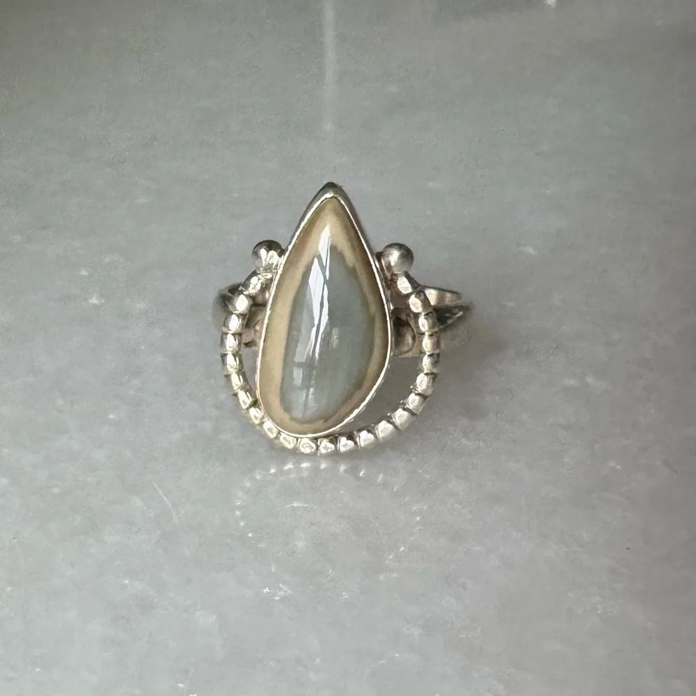 NWOT Sundance Lucky Canyon Ring, Imperial Jasper, Sterling Silver